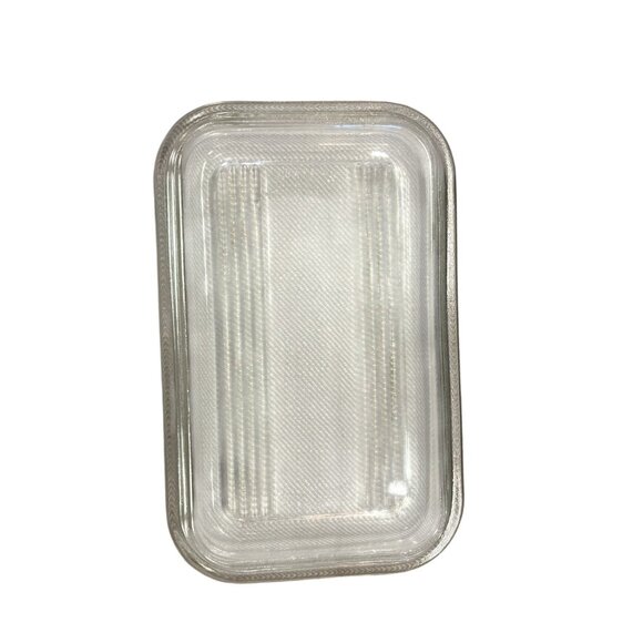 Pyrex Refrigerator Dish and Lid Used Butterprint Amish Rooster Rectangle - Picture 14 of 16